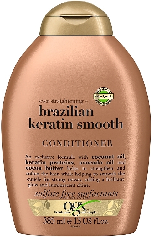 Hair Conditioner with Brazilian Keratin - OGX Brazilian Keratin Conditioner — photo N1