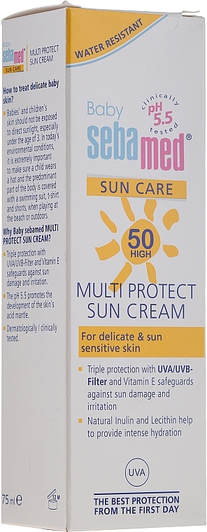 Baby Sunscreen Cream - Sebamed Kids Sunscreen SPF 50 Baby Sun Cream — photo N1