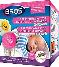 Kids Electrofumigator+Mosquito Repellent Liquid - Bros — photo N1