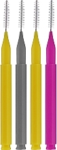 Fragrances, Perfumes, Cosmetics Eyebrow Laminating Nano-Brushes, 4 pcs, yellow+jelly+gray+pink - Lewer