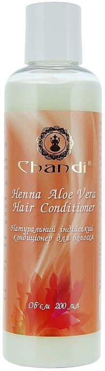 Natural Indian Conditioner for Brittle & Damaged Hair "Henna & Aloe Vera" - Chandi Henna Aloe Vera Hair Conditioner — photo N1