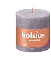 Fragrances, Perfumes, Cosmetics Cylinder Candle, 100/100 mm, frosted lavender - Bolsius Rustic XXL Candle Frosted Lavender