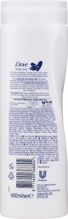 Body Milk "Moisturizing & Nourishing" - Dove — photo N3