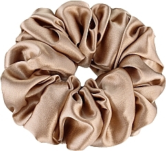 Fragrances, Perfumes, Cosmetics Large Natural Elastic Hair Band, gold - MAKEUP Large Scrunchie Gold