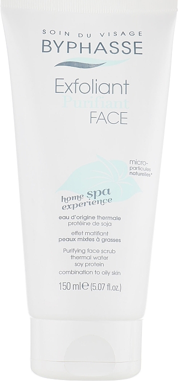 Face Scrub for Combination Skin "Home SPA Care" - Byphasse Home Spa Experience Purifying Face Scrub Combination To Oily Skin — photo N2