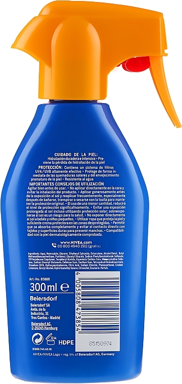 Sunscreen Spray - Nivea Sun Protect and Moisture Moisturising Sun Spray SPF 20 — photo N2