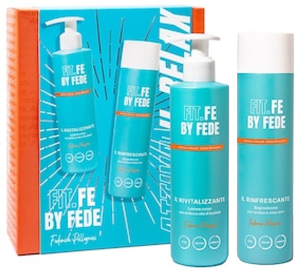 Body Care Set - Fit.Fe By Fede Attiva Il Relax Kit (sh/gel/250ml + b/lot/250ml) — photo N1