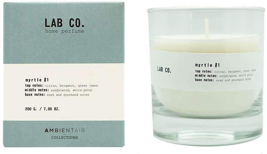 Scented Candle - Ambientair Lab Co. Myrtle — photo N1