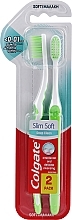 Fragrances, Perfumes, Cosmetics Soft Toothbrushes, green + green - Colgate Slim Soft Toothbrush