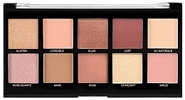 Eyeshadow Palette - Profusion Cosmetics Bare Rose 10 Shades Eyeshadow Palette — photo N2