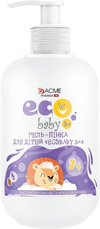 Kids Gel Foam with Lavender Extract & Almond Oil - Acme Color Eco Baby 3+ — photo N1