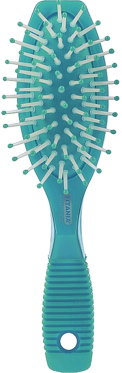 7-Row Massage Hair Brush, turquoise - Titania — photo N1