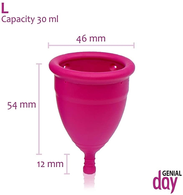 Menstrual Cup, L-size - Genial Day Menstrual Cup Large — photo N27