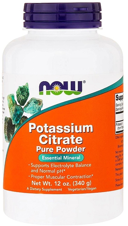 Potassium Citrate Pure Powder - Now Foods Potassium Citrate Pure Powder — photo N1