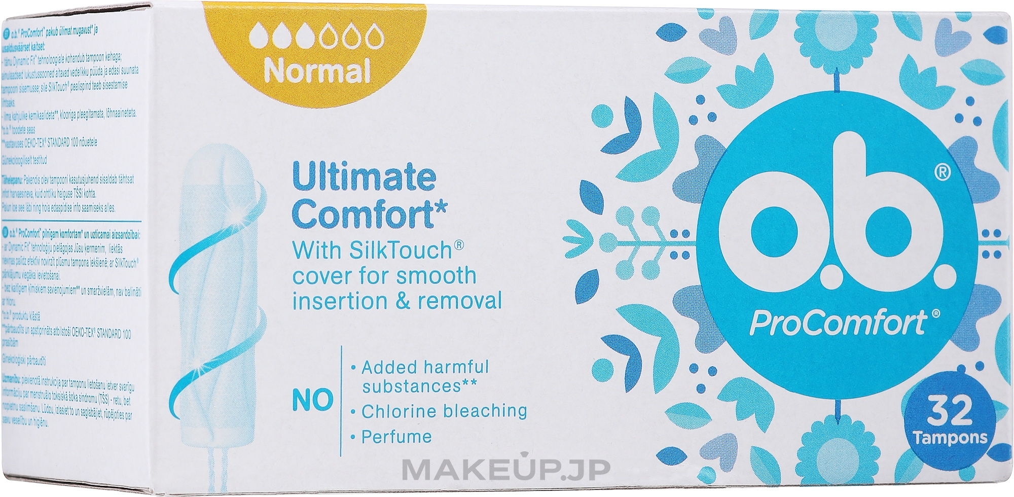 Tampons Normal, 32 pcs - o.b. Pro Comfort Normal — photo 32 ЊВ.