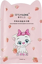 Fragrances, Perfumes, Cosmetics Moisturizing Hand Mask with Strawberry Extract 'Kitty' - Sersanlove Mask
