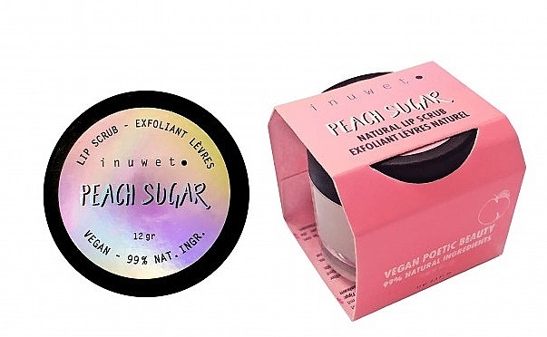 Peach Lip Scrub - Inuwet Peach Sugar Lip Scrub — photo N1