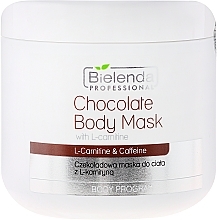 Fragrances, Perfumes, Cosmetics Chocolate Body Mask with L-carnitine - Bielenda Professional Chocolate Body Mask