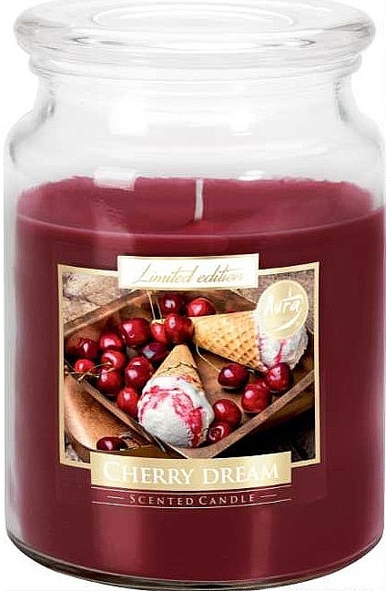 Scented Candle in Jar 'Cherry Dream' - Bispol Limited Edition Scented Candle Cherry Dream — photo N1