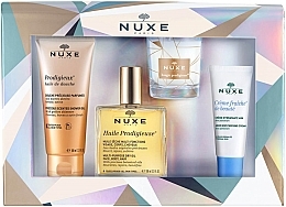 Fragrances, Perfumes, Cosmetics Set - Nuxe Prodigieux (sh/oil/100ml + oil/100 ml + f/cr/30ml + candle/70 g)