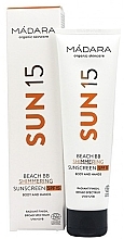 Fragrances, Perfumes, Cosmetics Body Sun Cream - Madara Cosmetics Sun15 Beach BB Shimmering Sunscreen SPF15