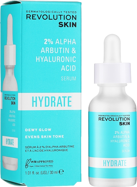 Moisturizing Serum with Alpha-Arbutin & Hyaluronic Acid - Revolution Skin Moisturizing Serum With Alpha Arbutin And Hyaluronic Acid — photo N5