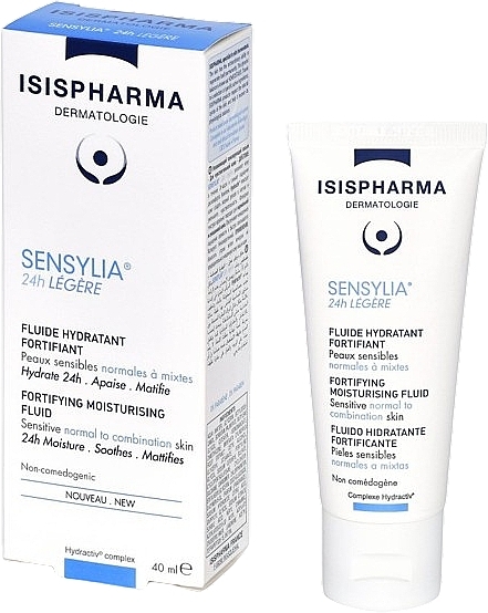 Moisturizing and Firming Fluid Cream - Isispharma Sensylia 24-Hour Fortifying Hydrating Fluid — photo N1