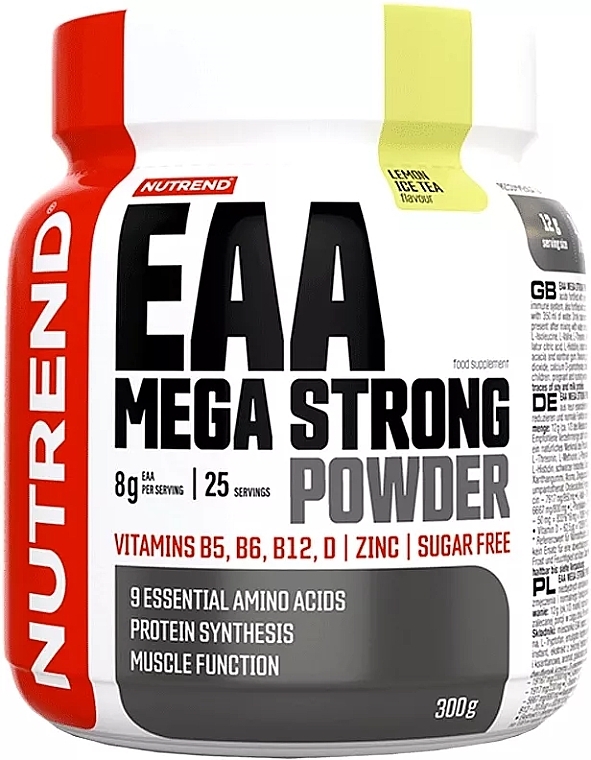 Amino Acids 'Frost Punch' - Nutrend EAA Mega Strong Powder Fruit Punch — photo N1