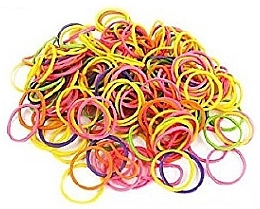 Silicone Elastic Hair Bands, multicolored - Ronney Professional Colorful RA 00338 — photo N2