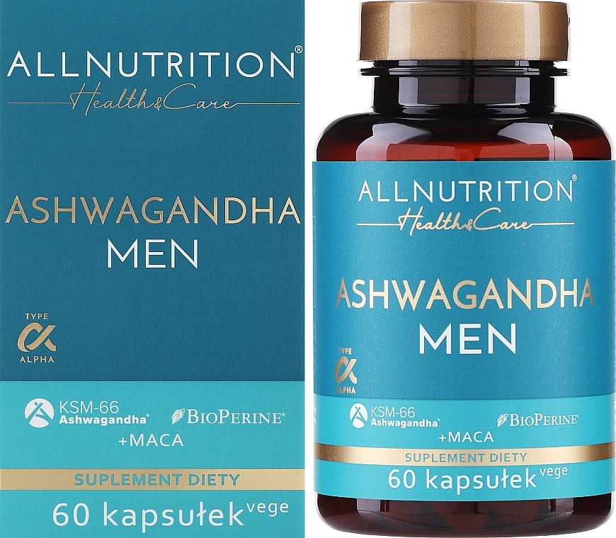 Ashwagandha Men Dietary Supplement - Allnutrition Health & Care Ashwagandha Men Suplement Diety — photo N2