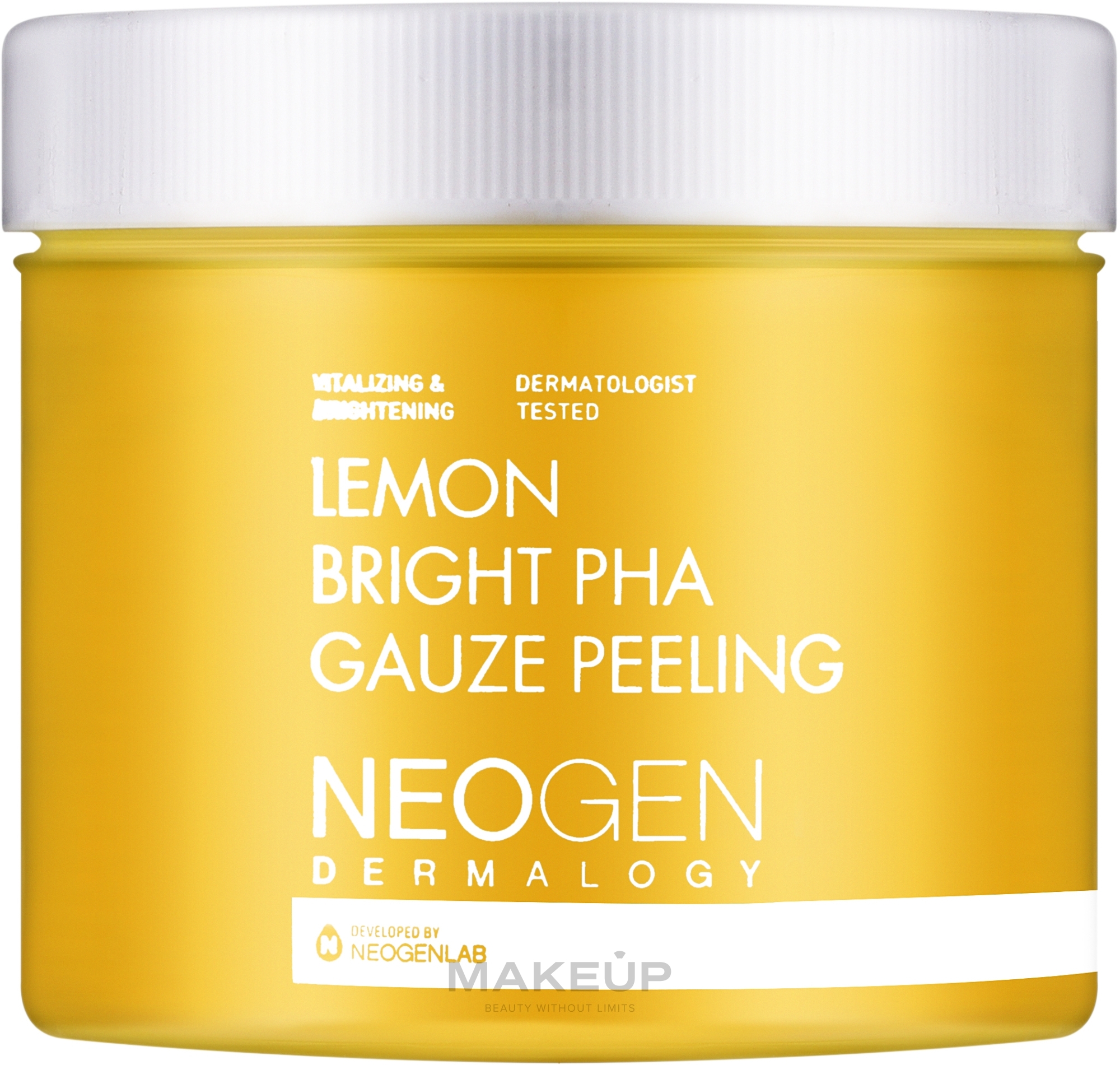 Exfoliating Pads with Lemon Extract - Neogen Dermalogy Lemon Bright Pha Gauze Peeling — photo 30 szt.