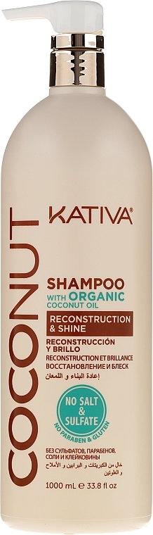 Repair Hair Shampoo - Kativa Coconut Shampoo — photo N3