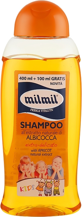 Kids Shampoo with Apricot Extract - Mil Mil Shampoo Kids With Apricot Natural Extract — photo N1