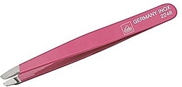 Slant Tip Tweezers, pink, 9 cm - Erbe Solingen — photo N3