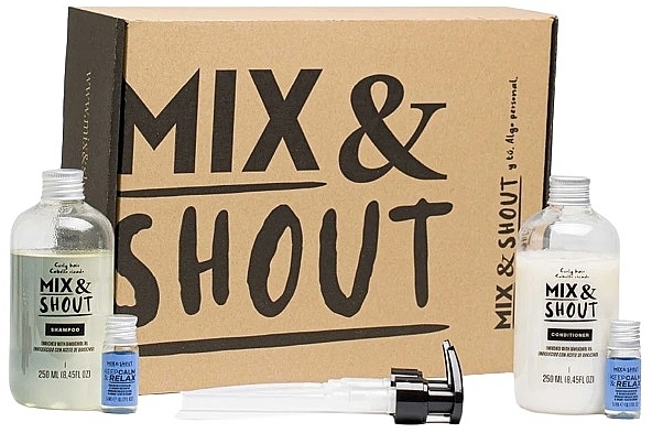 Set for Curly Hair - Mix & Shout Soothing (sham/250ml + condit/250ml + ampoul/2x5ml) — photo N1