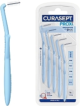 Interdental Brushes P11, 1.1 mm, blue - Curaprox Curasept Proxi Angle Prevention Light Blue — photo N1