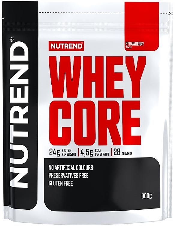 Strawberry-Flavoured Protein - Nutrend Whey Core Strawberry — photo N1