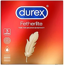 Condoms, 3 pcs. - Durex Fetherlite Condoms — photo N1