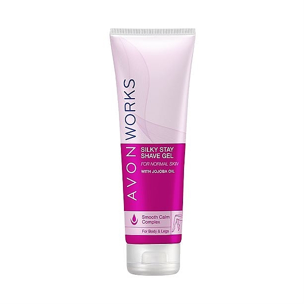 Moisturizing & Smoothing Shave Gel - Avon Works Silky Stay Shave Gel — photo N3