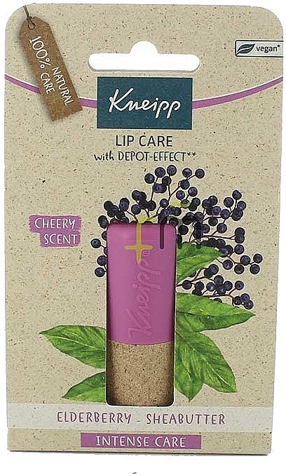 Lip Balm "Black Elderberry" - Kneipp Lip Intense Cheery Scent — photo N1