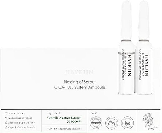 Face Ampoules - Hayejin Blessing of Sprout CICA-Full System Ampoule — photo N1