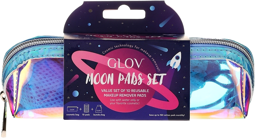 10 Reusable Cosmetic Pads Set - Glov Moon Pads Set — photo N5