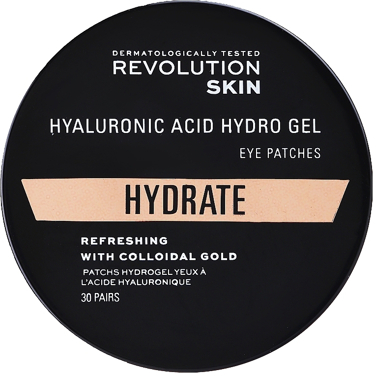 Colloidal Gold Hydrogel Patches - Revolution Skincare Gold Eye Hydrogel Hydrating Eye Patches with Colloidal Gold — photo N1
