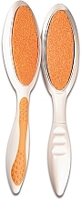 Fragrances, Perfumes, Cosmetics Double-Sided Foot File, orange - Titania