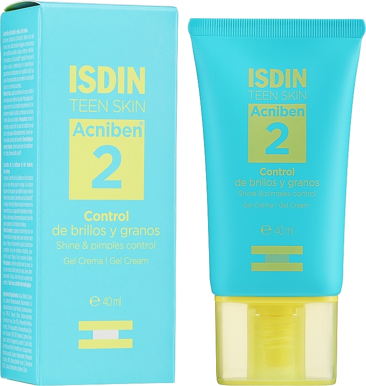 Facial Gel Cream for Combination & Oily Skin - Isdin Teen Skin Acniben — photo N2