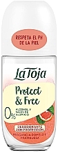 Fragrances, Perfumes, Cosmetics Grapefruit & Raspberry Roll-On Deodorant - La Toja Protect & Free Grapefruit Raspberry Deodorant Roll On