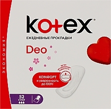 Fragrances, Perfumes, Cosmetics Panty Liners, 52 pcs - Kotex Super Deo