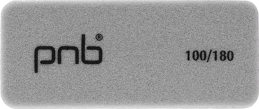 Mini Nail Buffer 100/180, grey, rectangular - PNB — photo N1