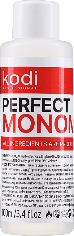 Transparent Monomer - Kodi Professional Perfect Monomer — photo N1