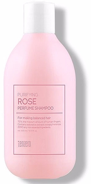 Cleansing Shampoo with Rose Scent - Tenzero Purifying Rose Perfume Shampoo — photo N2